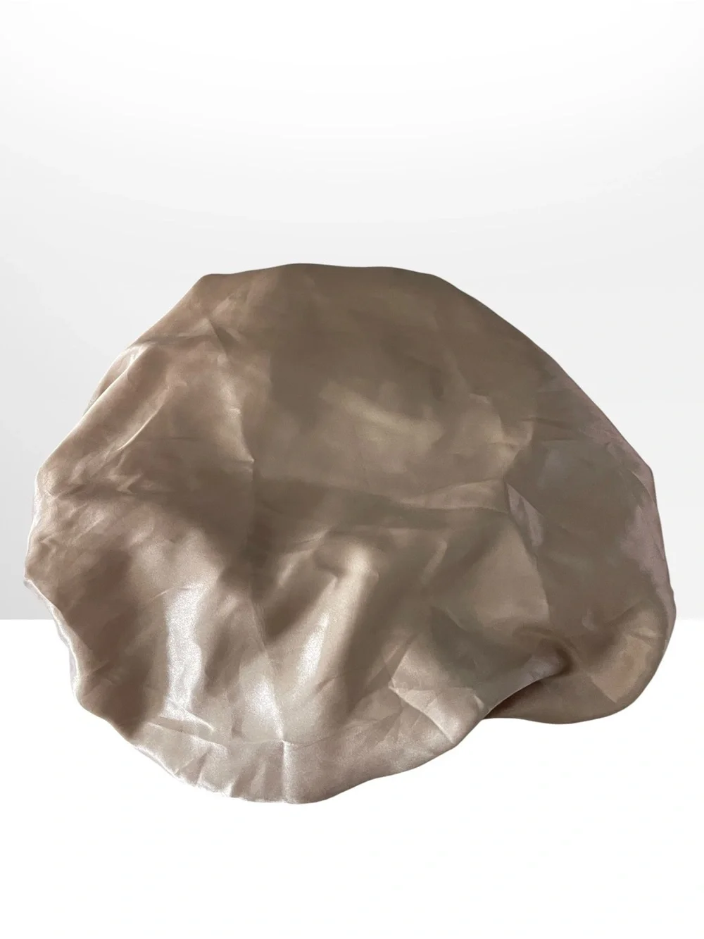 Satin Sleep Cap in Blush Pink and Nude